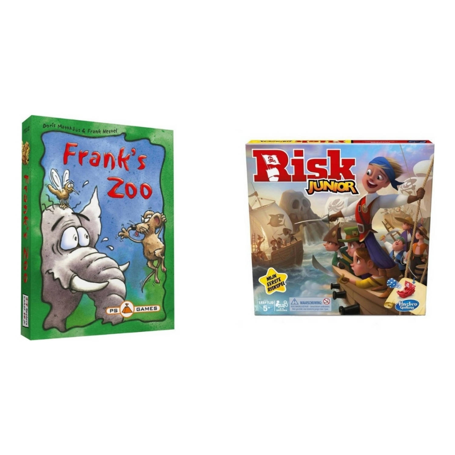 Hasbro Spellenbundel - 2 Stuks - Franks Zoo & Risk Junior