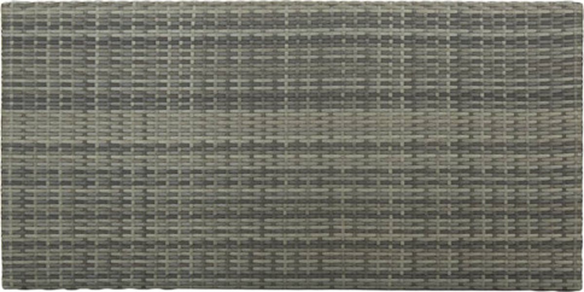 Vidaxl Bartafel Met Opbergrek 120x60x110 Cm Poly Rattan - Grijs