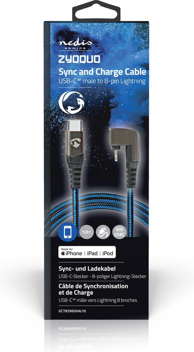 Nedis Usb-kabel - Gctb39650al10 - Zwart