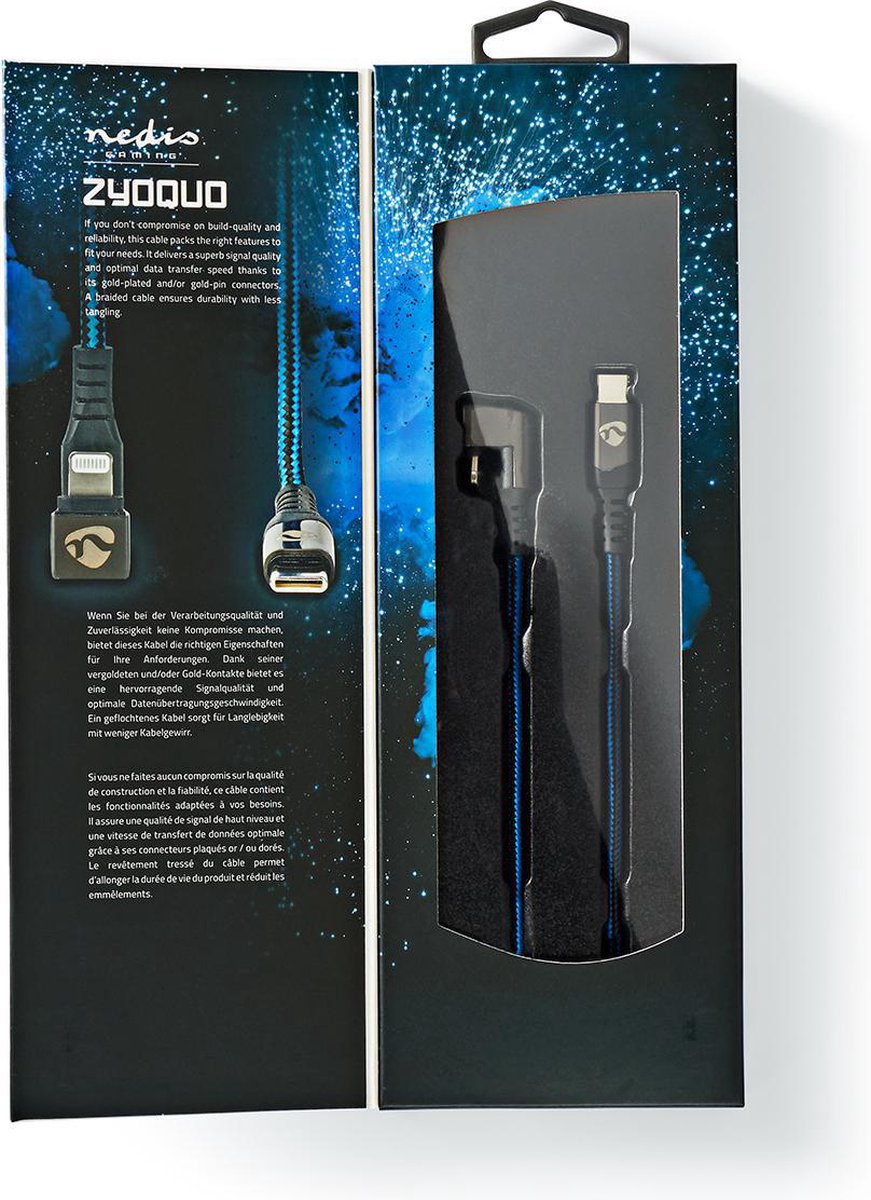 Nedis Usb-kabel - Gctb39650al10 - Zwart