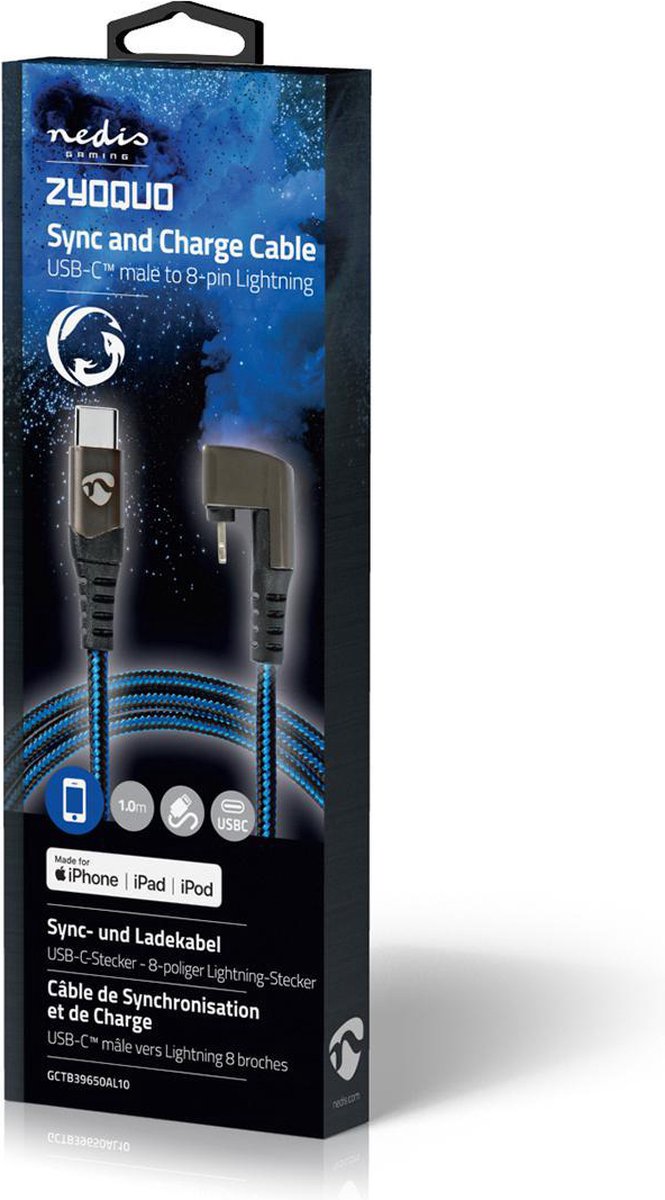 Nedis Usb-kabel - Gctb39650al10 - Zwart
