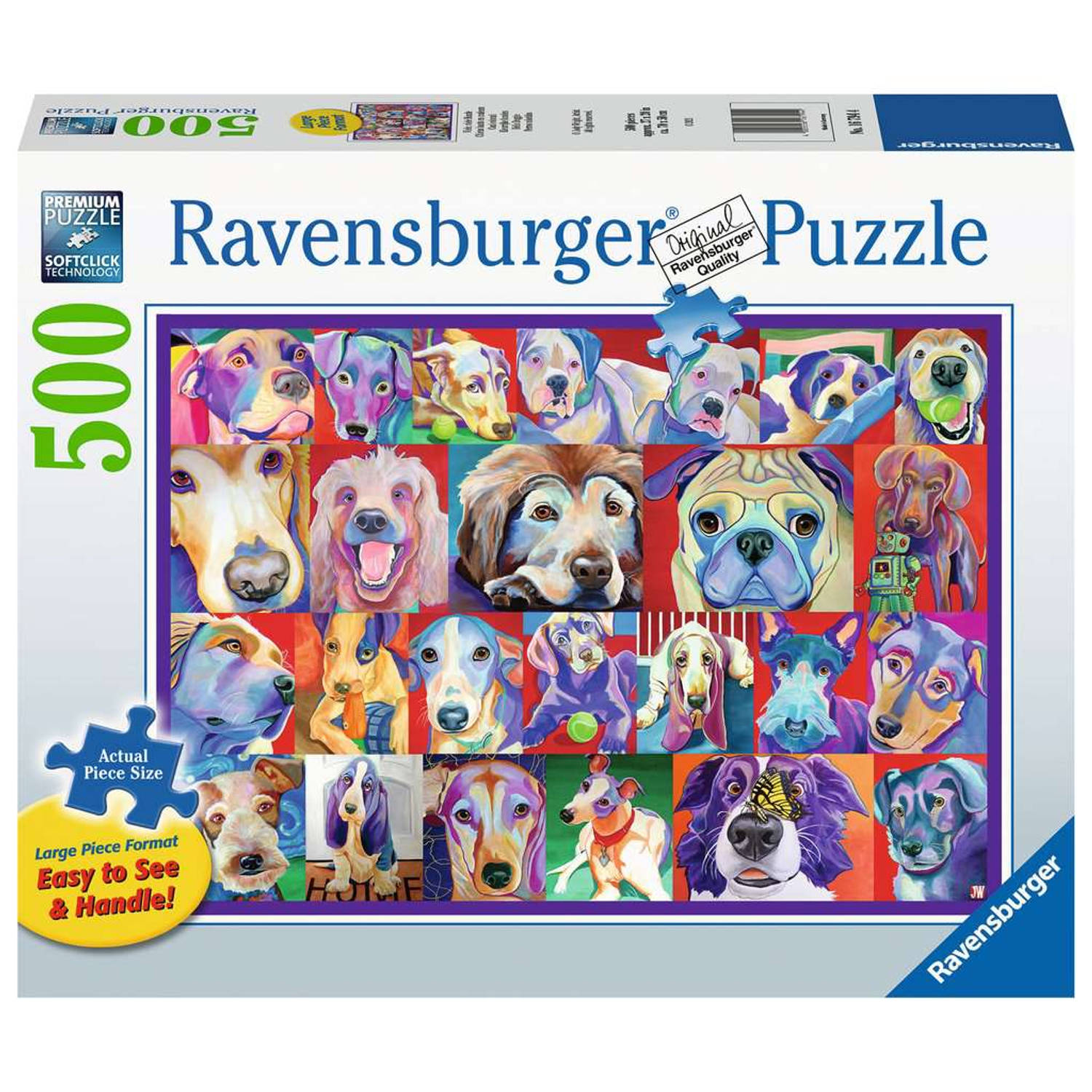 Ravensburger Puzzel Kleurrijke Honden