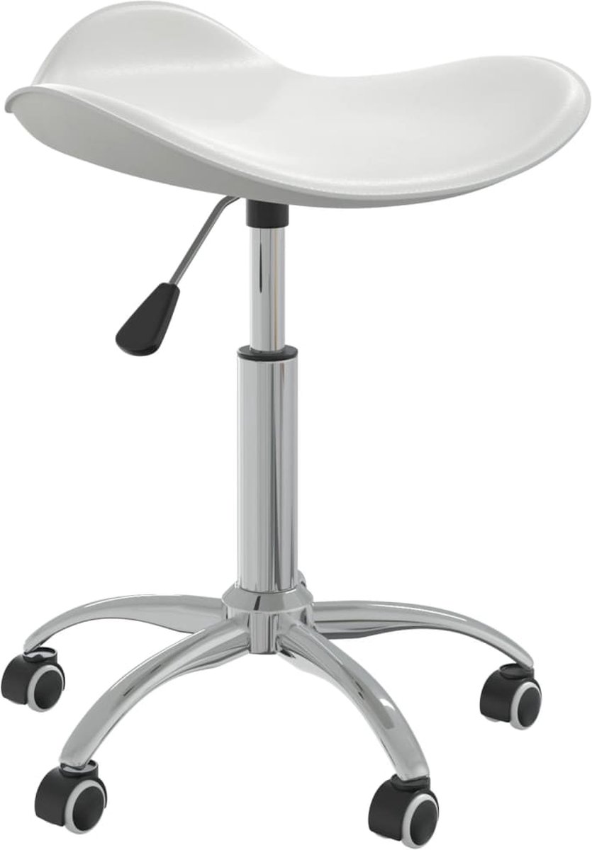 Vidaxl Eetkamerstoelen 2 St Draaibaar Kunstleer Wit