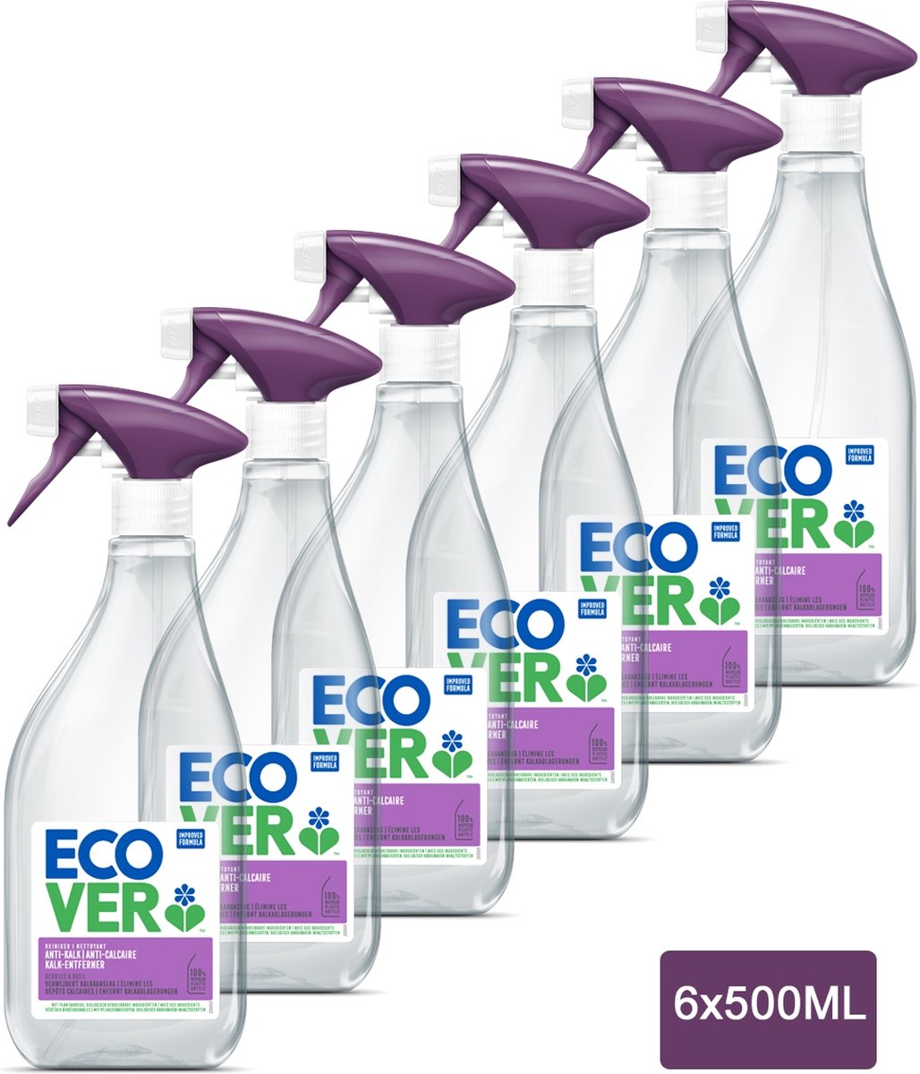 Ecover - Kalkreiniger Spray - Voordeelverpakking 6 X 500 Ml