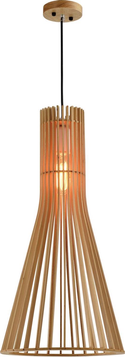 Quvio Hanglamp Kegelvorm - Quv5044l-wood - Bruin