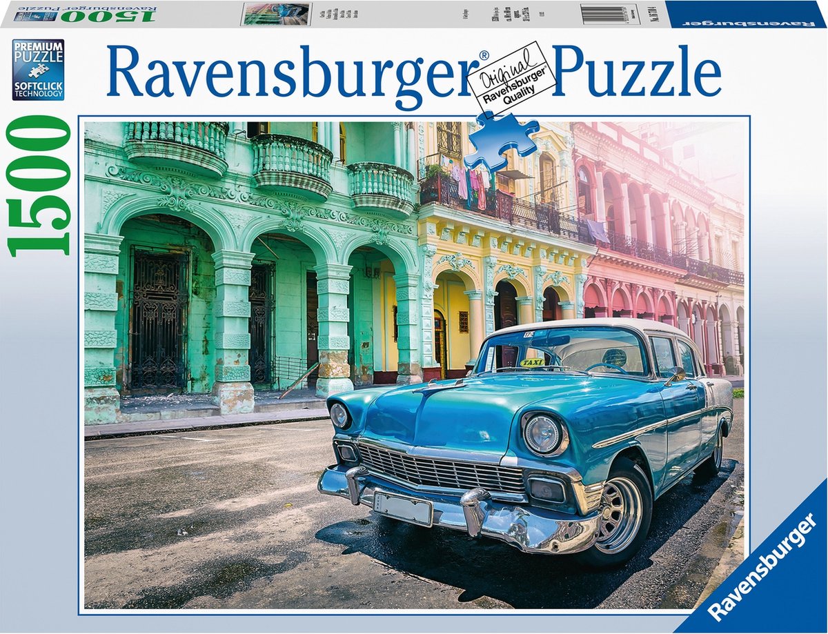 Ravensburger Puzzel 1500 Pcs Cuba Cars