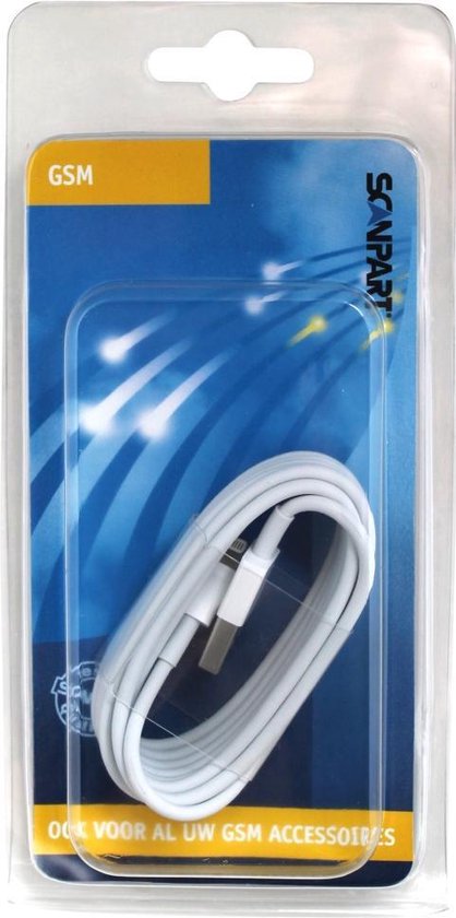 Apple Laad+datakabel Lightning 2m - Wit