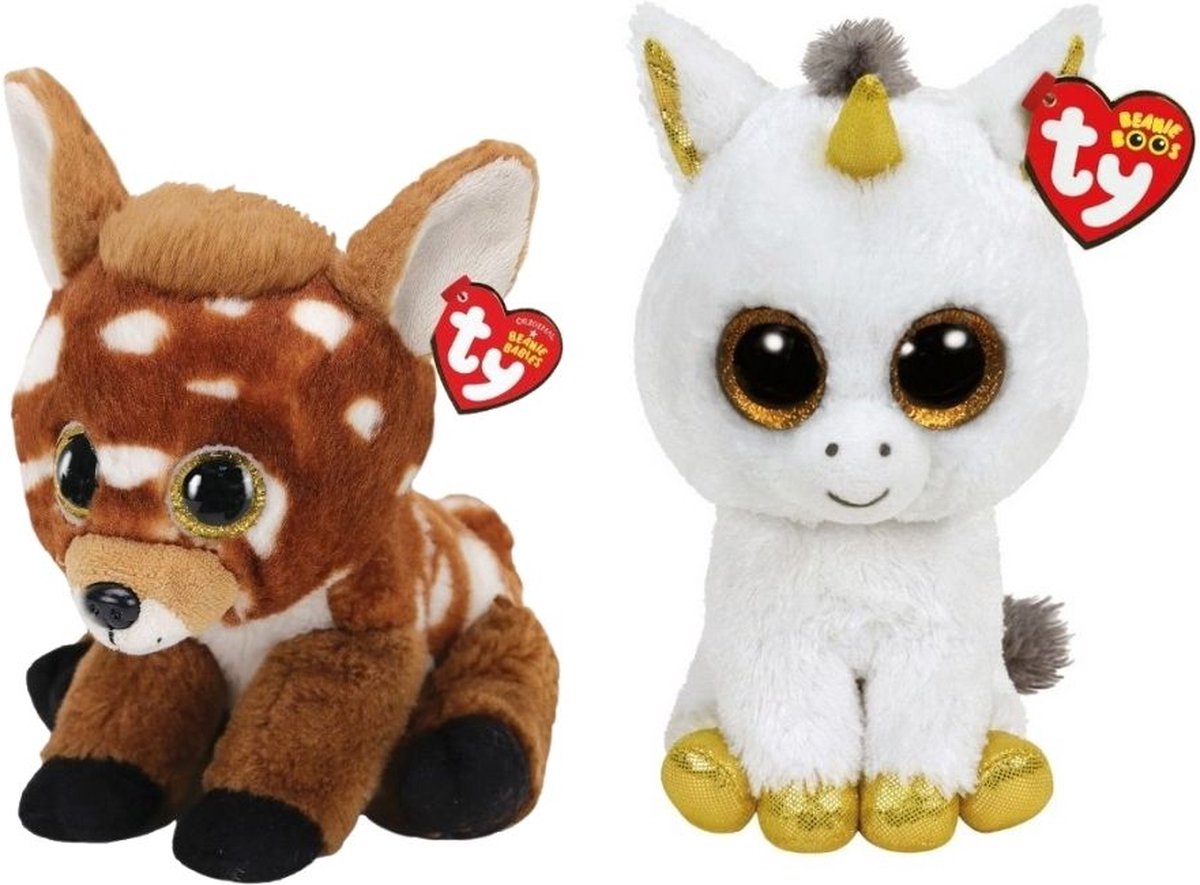 ty - Knuffel - Beanie Buddy - Buckley Deer & Pegasus Unicorn