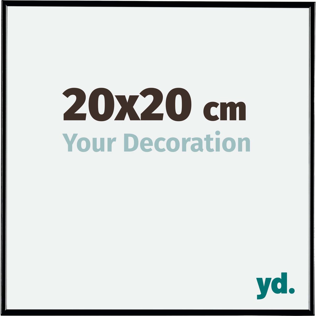 Your Decoration Evry Kunststof Fotolijst 20x20cm Hoogglans - Zwart