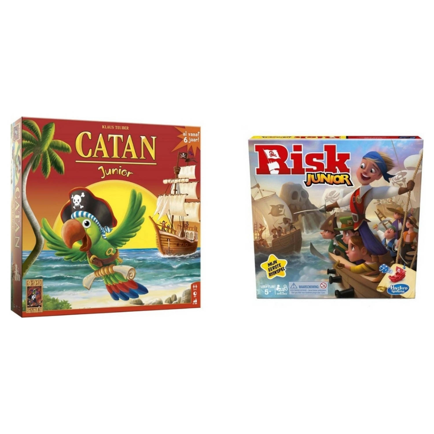 Hasbro Spellenbundel - 2 Stuks - Catan Junior & Risk Junior