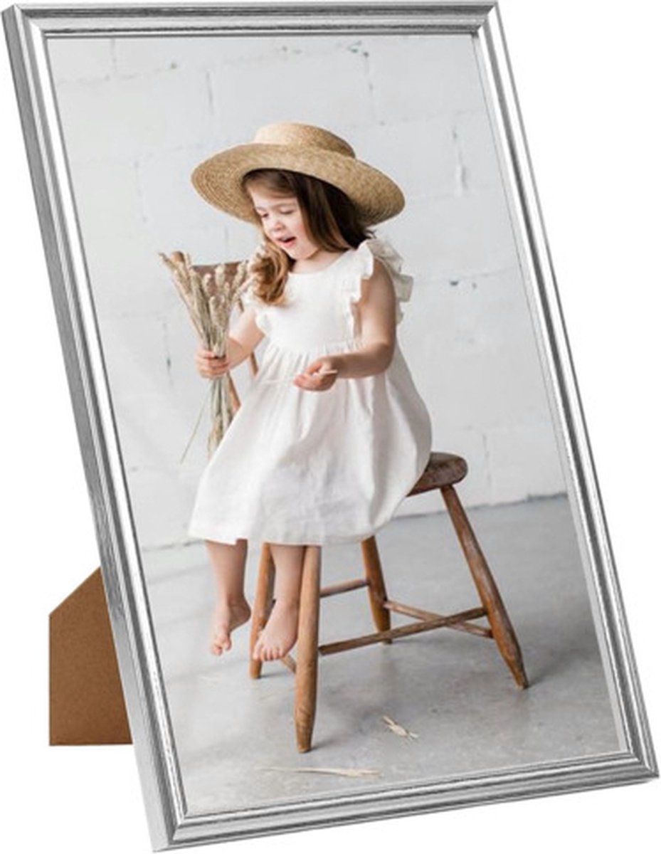 Vidaxl Fotolijsten 3 St Voor Wand Of Tafel 7x90 Cm Mdf Zilverkleurig - Silver