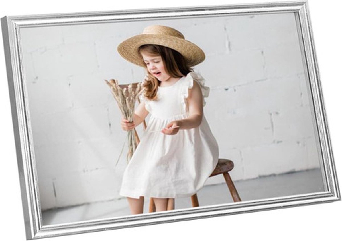 Vidaxl Fotolijsten 3 St Voor Wand Of Tafel 7x90 Cm Mdf Zilverkleurig - Silver
