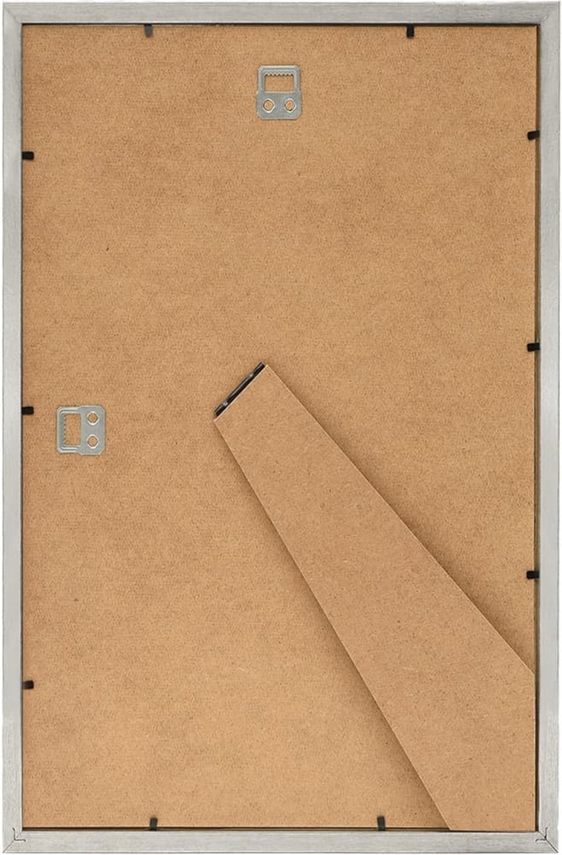 Vidaxl Fotolijsten 3 St Voor Wand Of Tafel 7x90 Cm Mdf Zilverkleurig - Silver