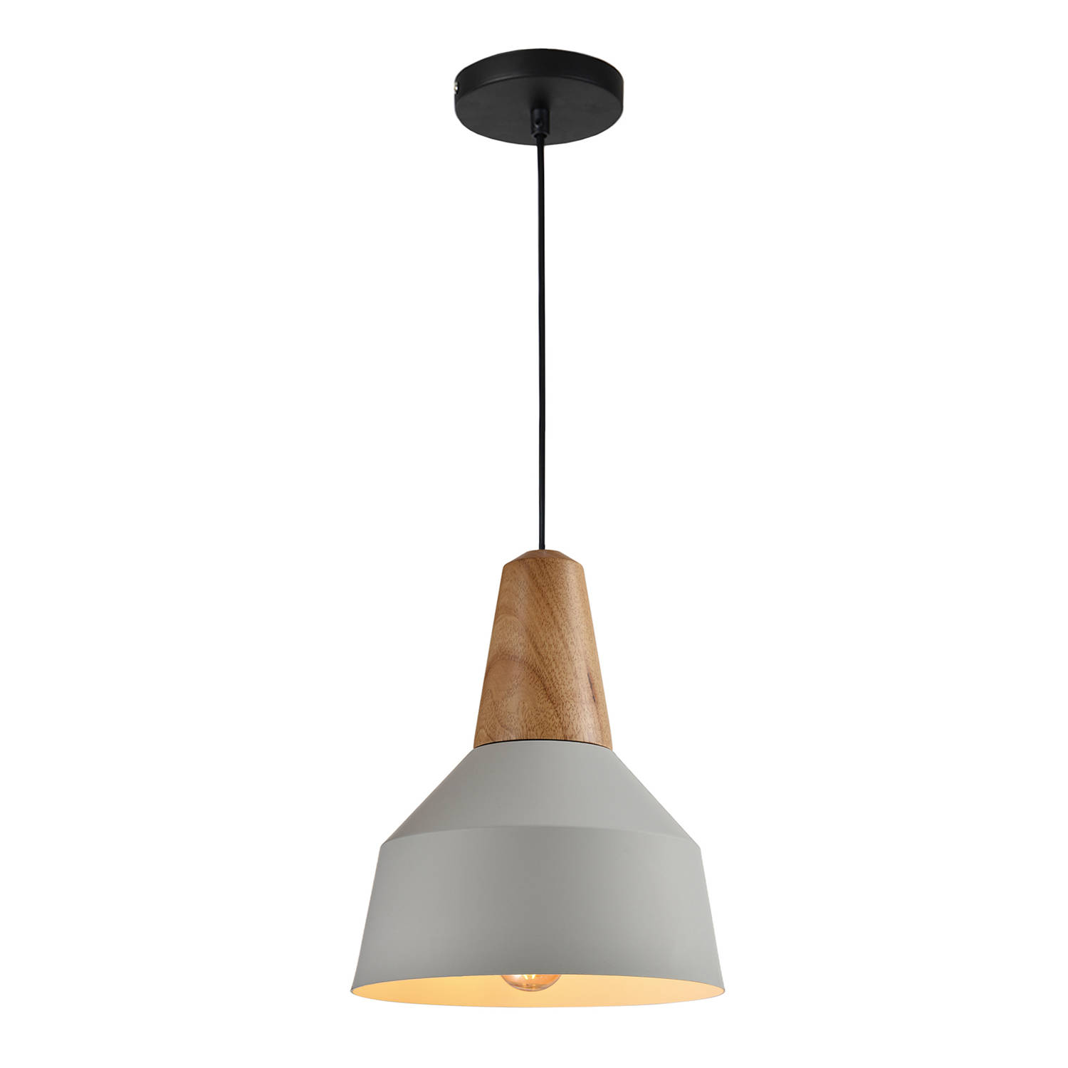 Quvio Hanglamp Rond - Quv5067l-grey - Grijs