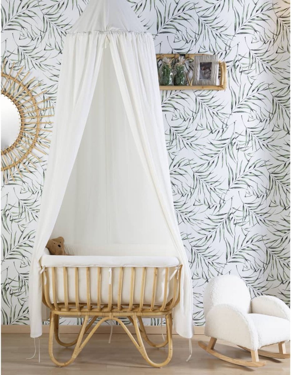 Childhome Wieg Met Matras Rechthoekig 90x50 Cm Rattan - Bruin