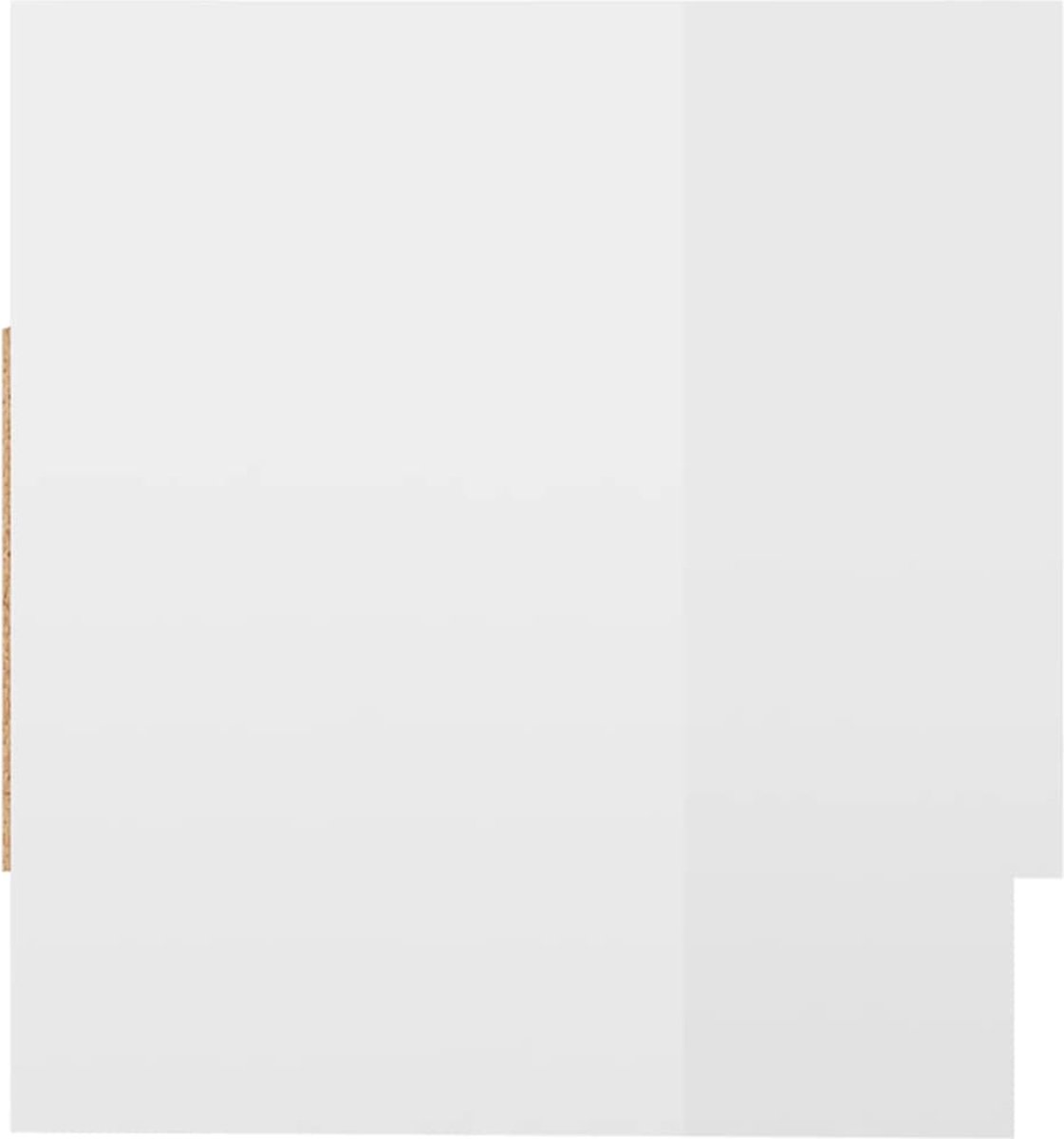 Vidaxl Kledingkast 70x32,5x35 Cm Spaanplaat Hoogglans Wit