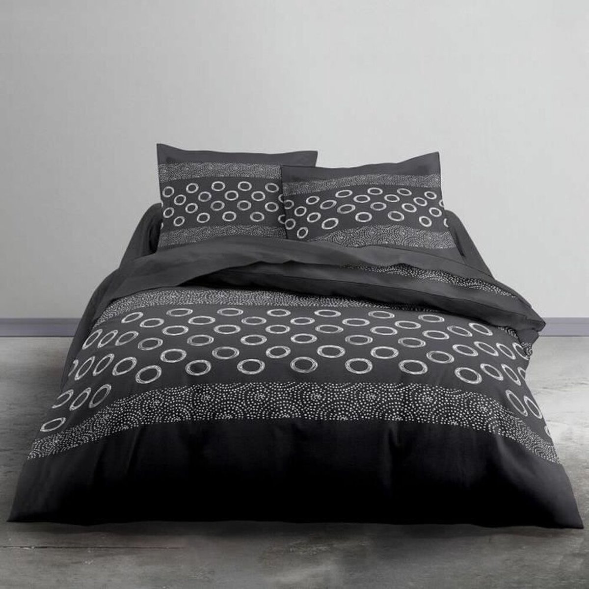 Today Katoenen 2-persoons Bedset - 240x260 Cm - Gael Grey Print