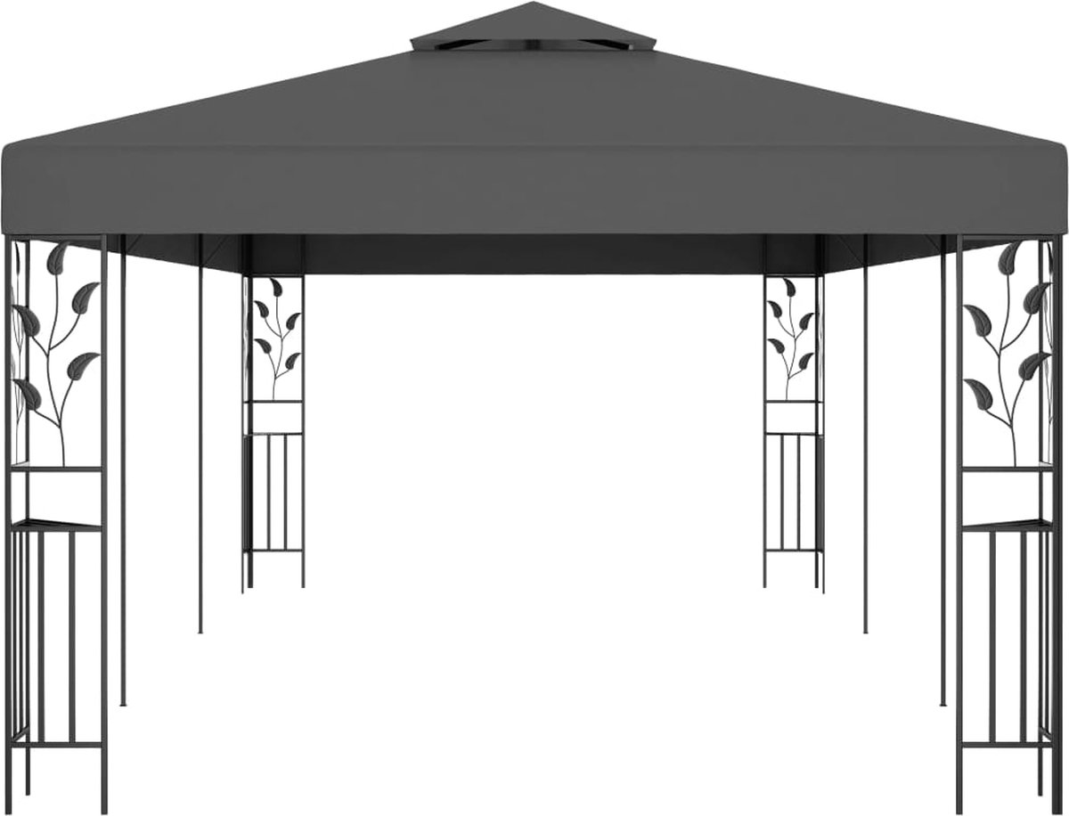 Vidaxl Prieel 3x3 M Antraciet - Grijs