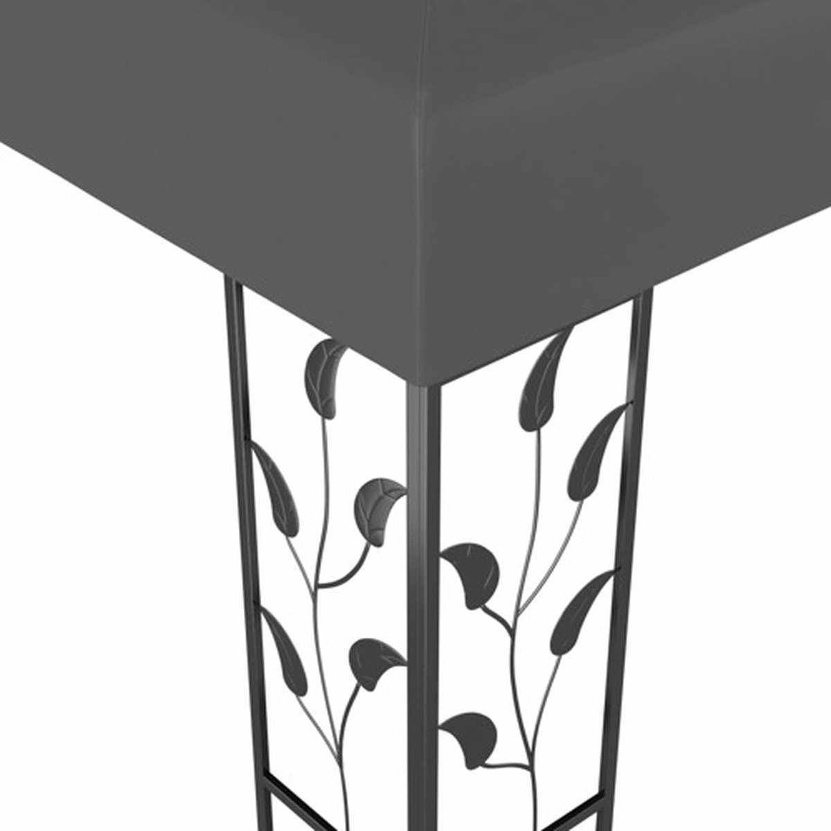 Vidaxl Prieel 3x3 M Antraciet - Grijs