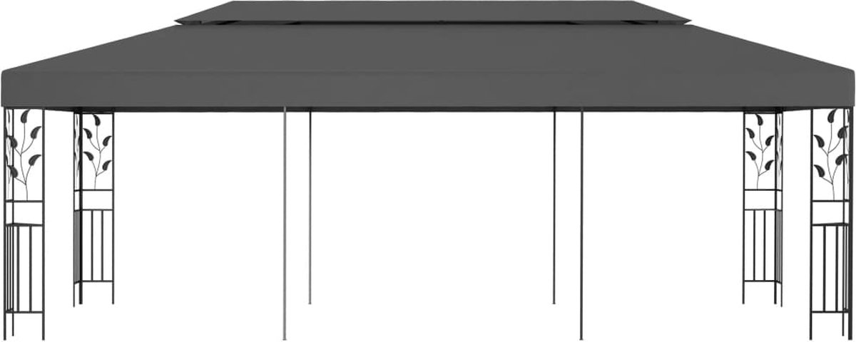 Vidaxl Prieel 3x3 M Antraciet - Grijs