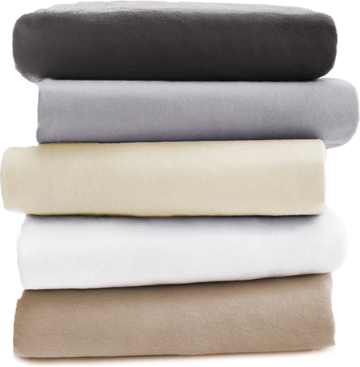 Elegance Topper Hoeslaken Flanel - Antraciet 180x210/220cm - Grijs