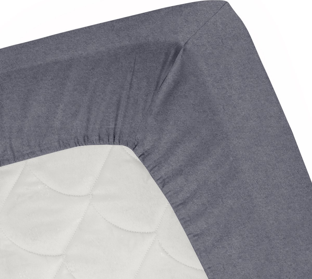 Elegance Topper Hoeslaken Flanel - Antraciet 180x210/220cm - Grijs