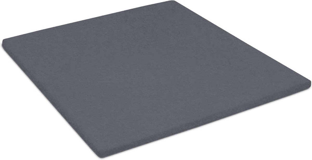 Elegance Topper Hoeslaken Flanel - Antraciet 180x210/220cm - Grijs