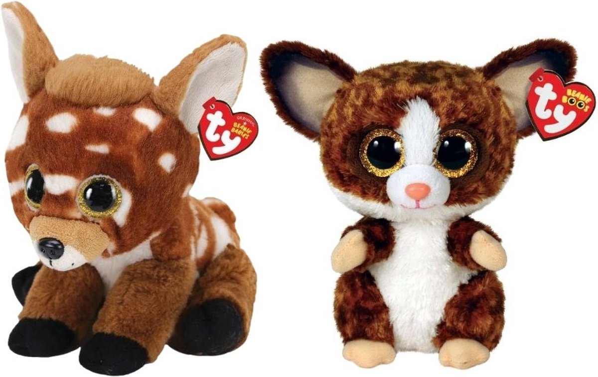 ty - Knuffel - Beanie Buddy - Buckley Deer & Bush Baby Galago