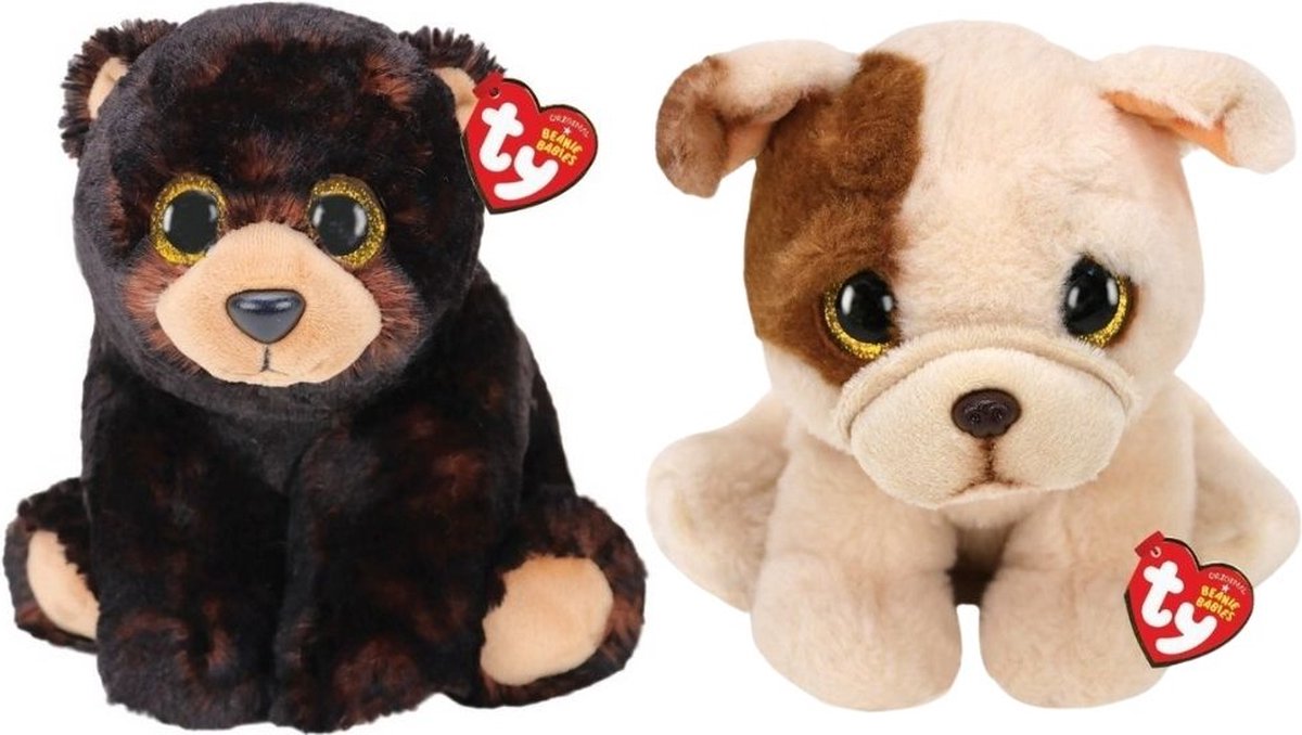 ty - Knuffel - Beanie Buddy - Kodi Bear & Houghie Dog