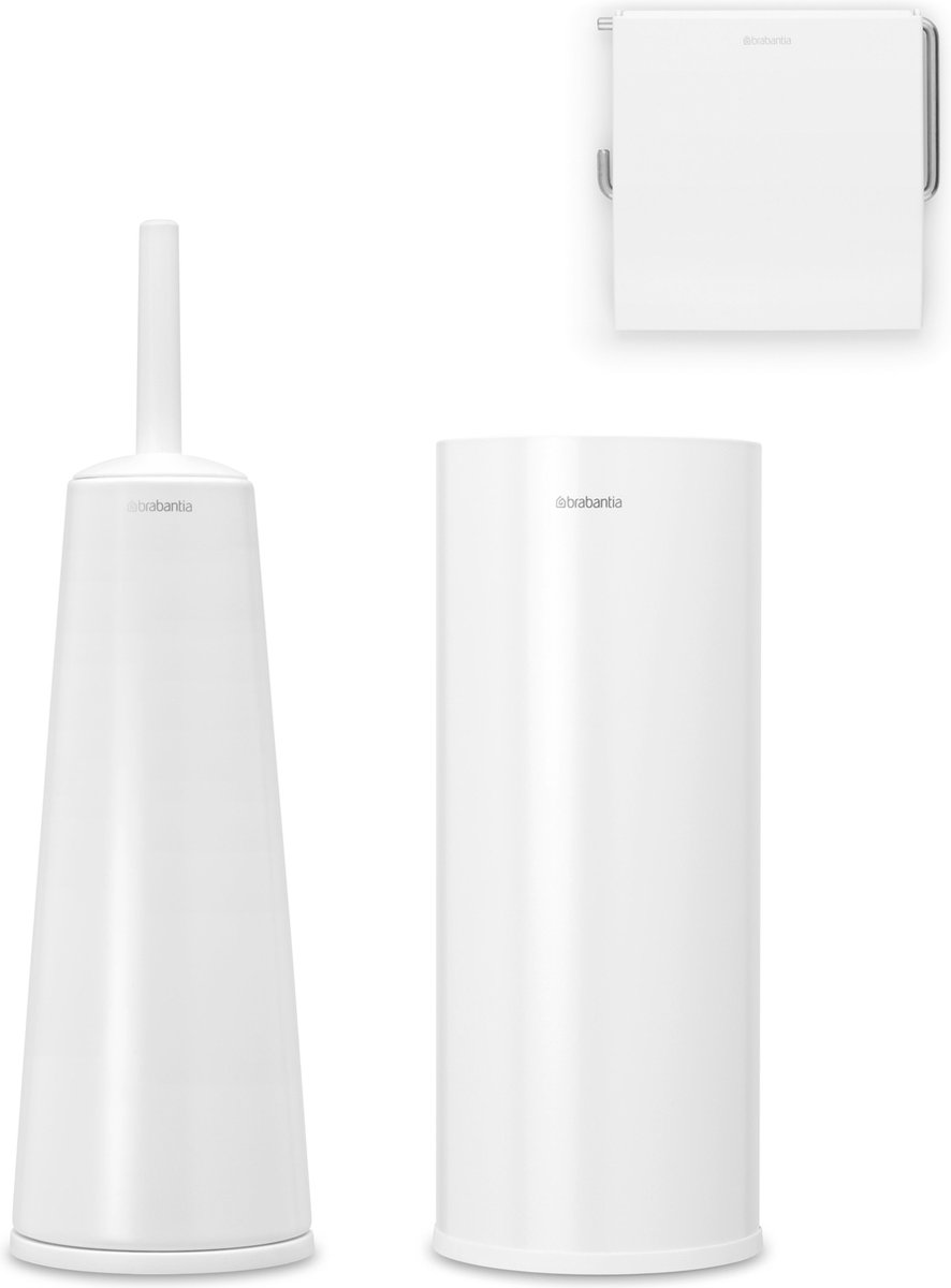 Brabantia Renew Toiletaccessoires, Set Van 3 - White