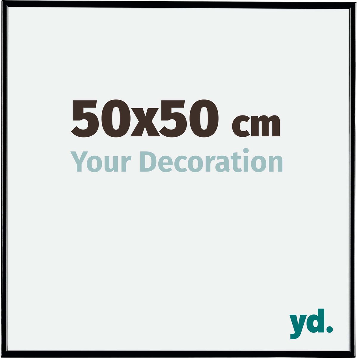 Your Decoration Evry Kunststof Fotolijst 50x50cm Hoogglans - Zwart