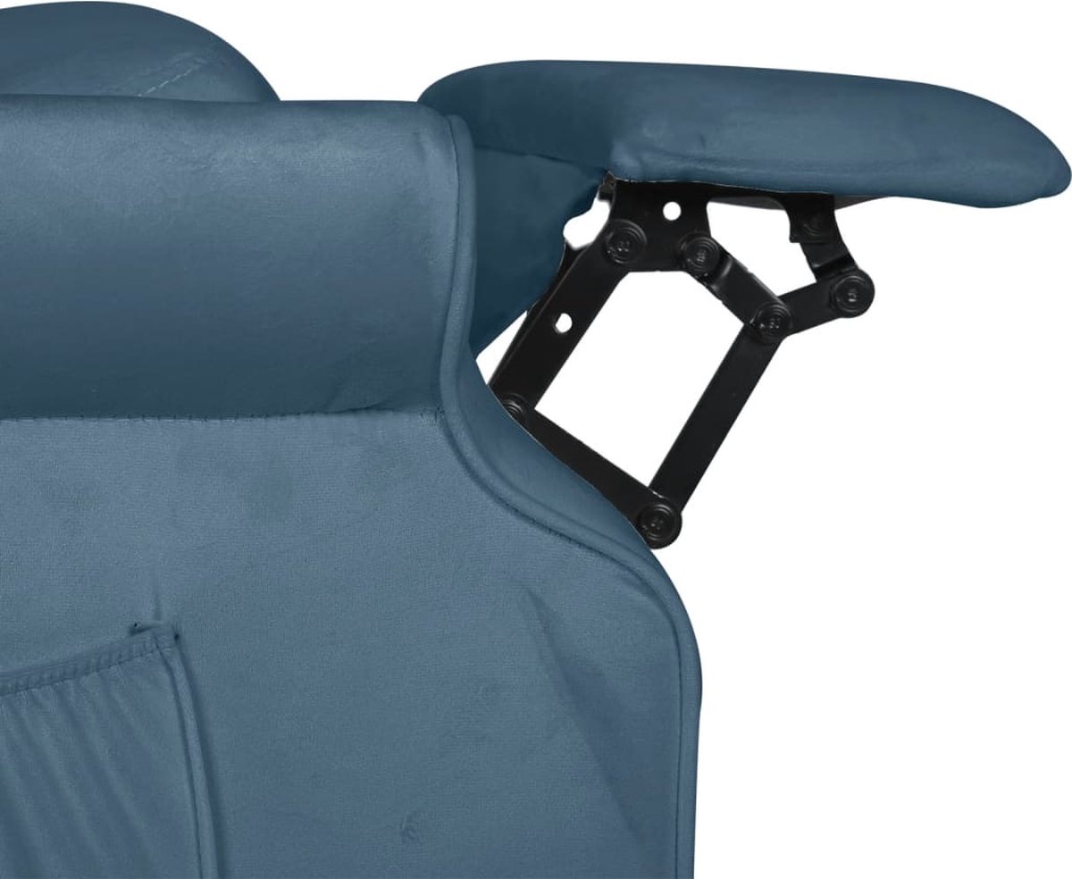 Vidaxl Leunstoel Fluweel - Blauw