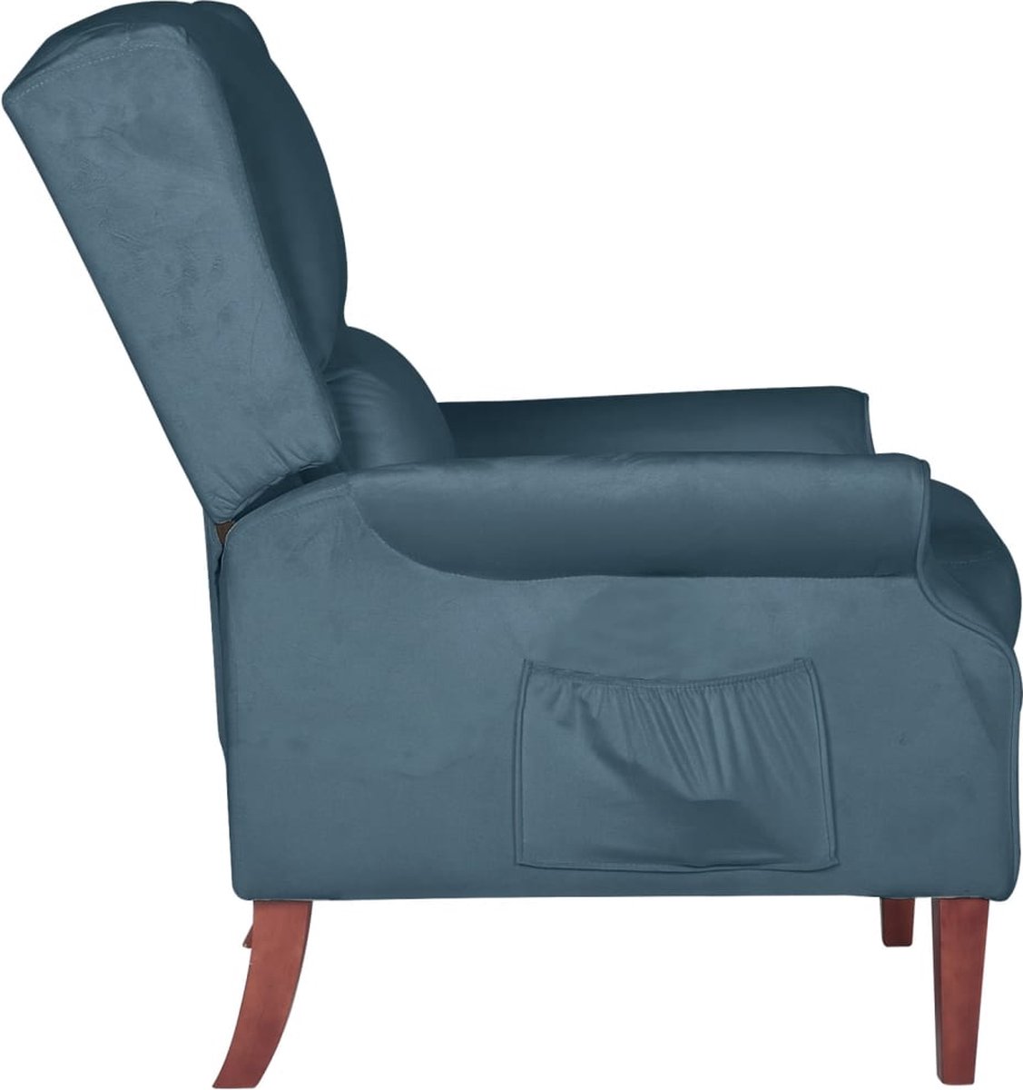 Vidaxl Leunstoel Fluweel - Blauw