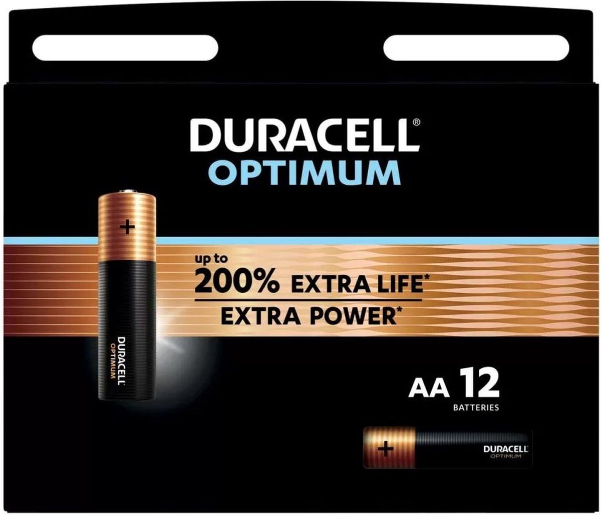 Duracell Optimum Alkaline Aa 12 Pack (Lr6)