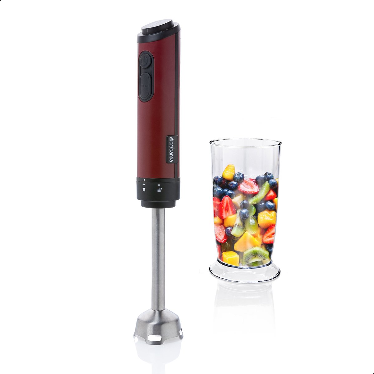 Brabantia D8-4rd Staafmixer - Ijscrusher - 8 Snelheden - Rood