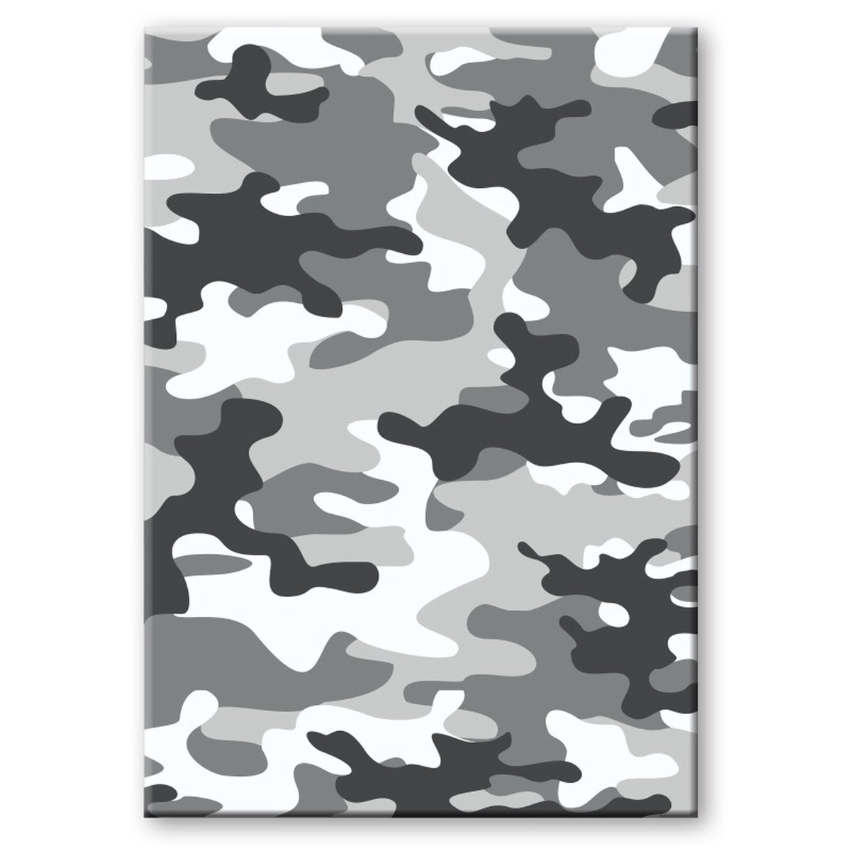 Camouflage/legerprint Luxe Schrift/notitieboek Gelinieerd A4 Formaat - Notitieboek - Grijs