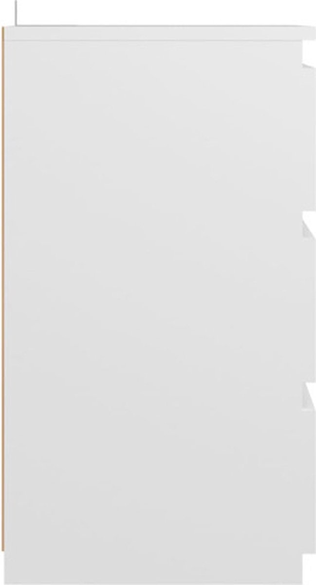 Vidaxl Nachtkastje 40x35x62,5 Cm Spaanplaat Wit