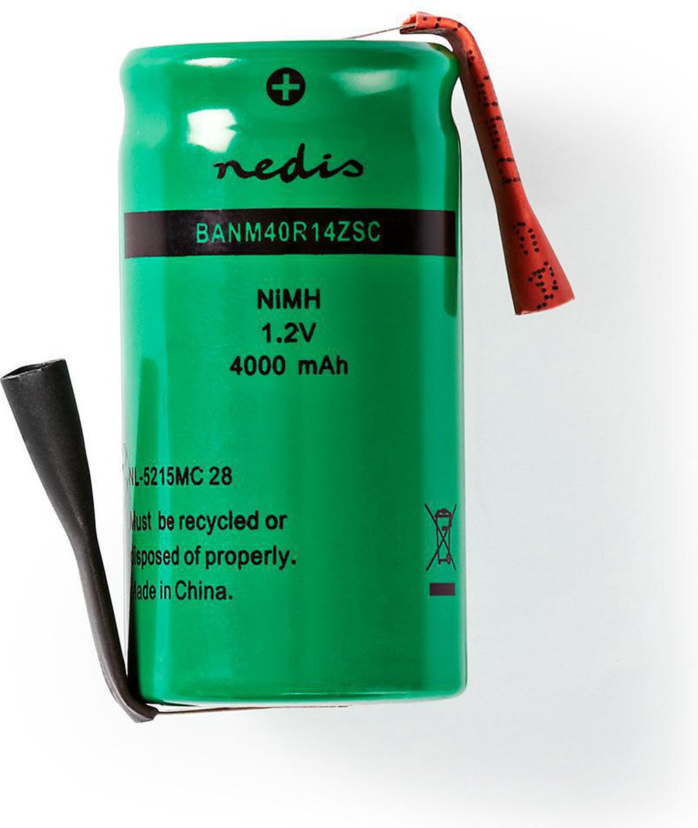 Nedis Oplaadbare Nimh-batterij - Banm40r14zsc - Groen