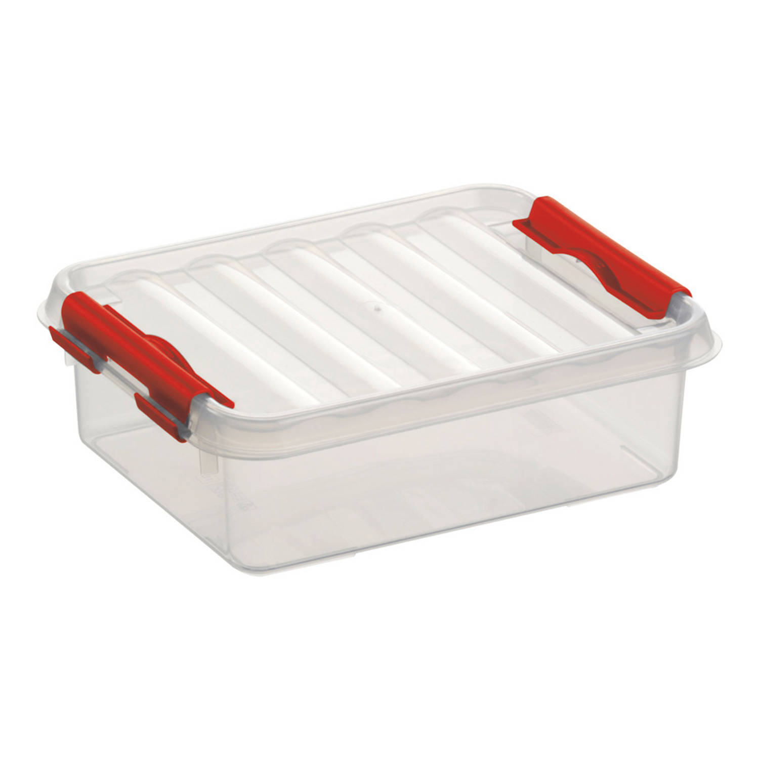 Kunststof Stapelbare Opbergbaken 1 Liter 20 X 15 X 6 Cm - Opbergbox - Rood