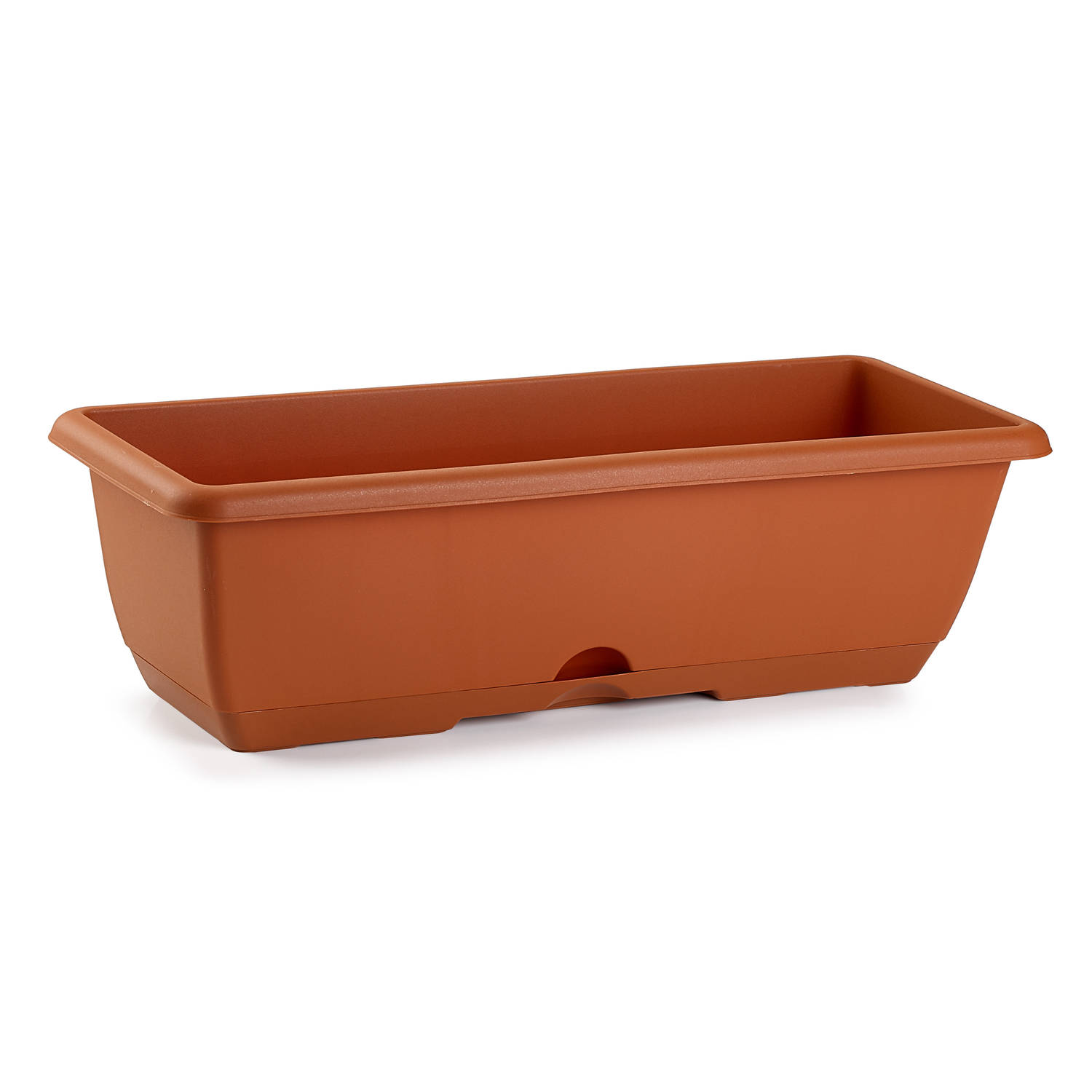 Forte Plastics Plantenbak Terra Cotta Rechthoekig 60 X 20 X 17 Cm - Plantenbakken - Rood