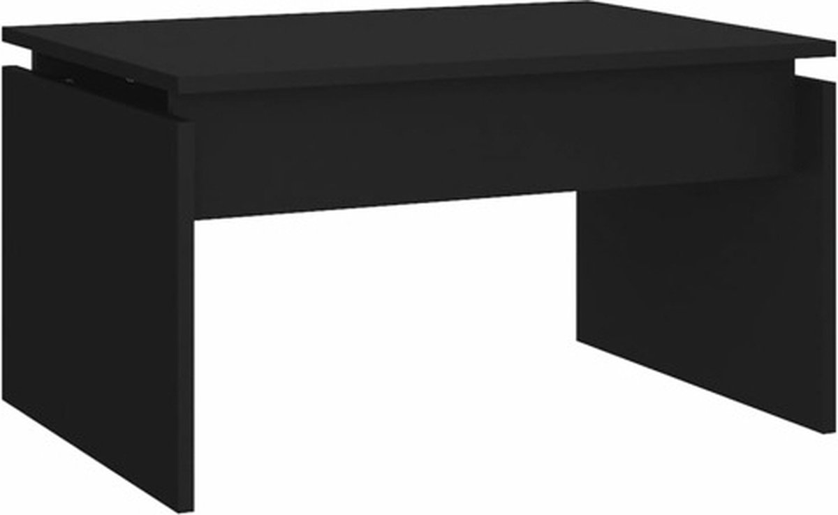 Vidaxl Salontafel 68x50x38 Cm Spaanplaat - Zwart