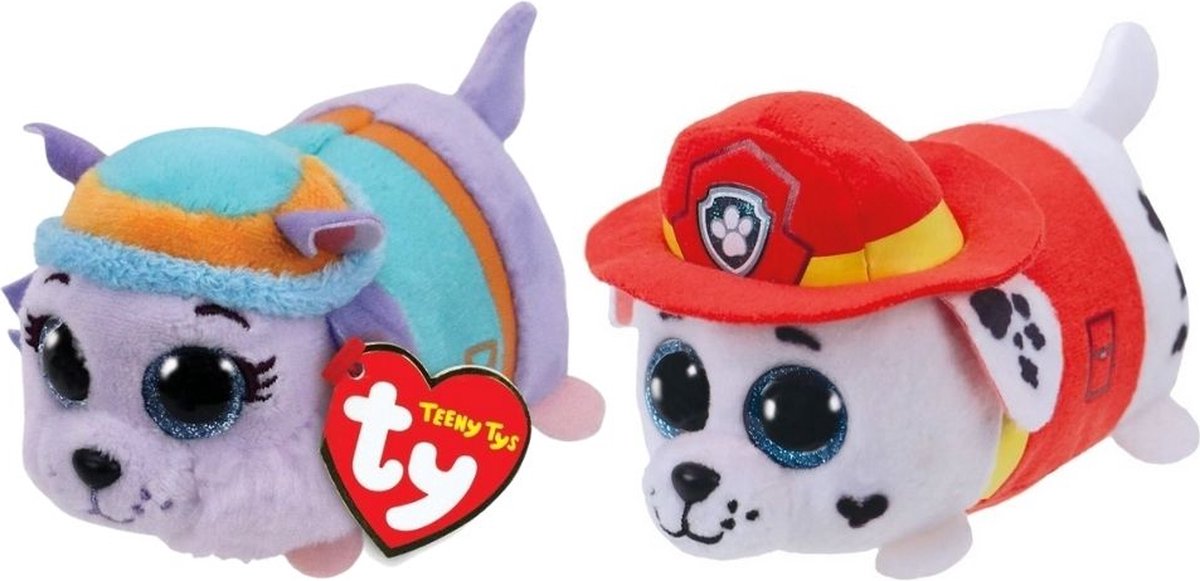 ty - Knuffel - Teeny Paw Patrol - Everest & Marshal