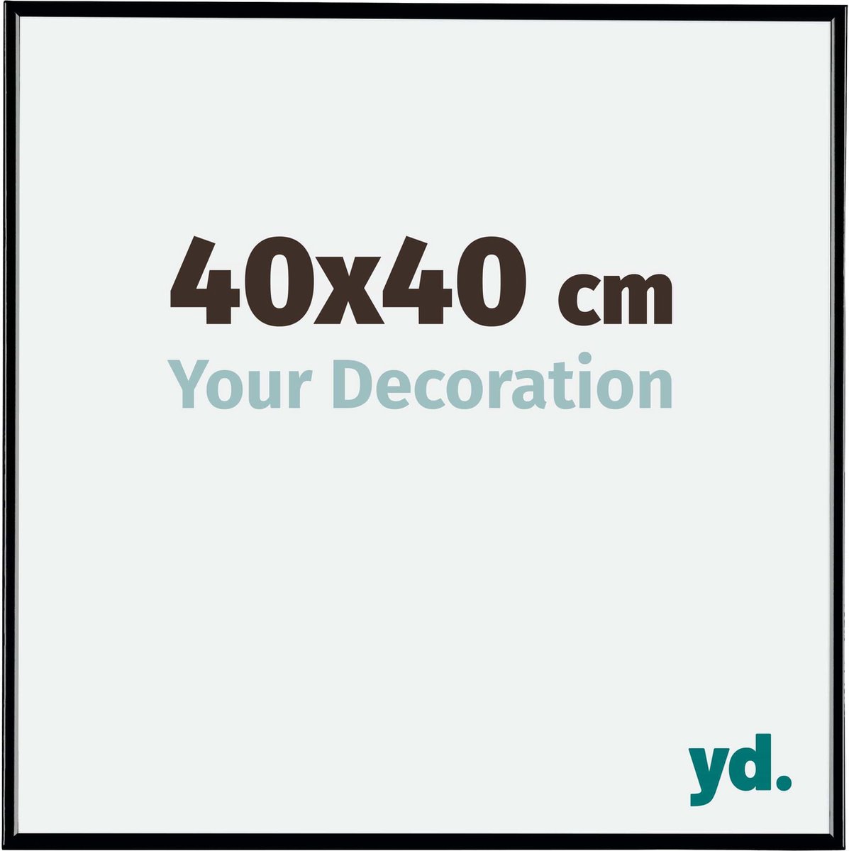 Your Decoration Evry Kunststof Fotolijst 40x40cm Hoogglans - Zwart