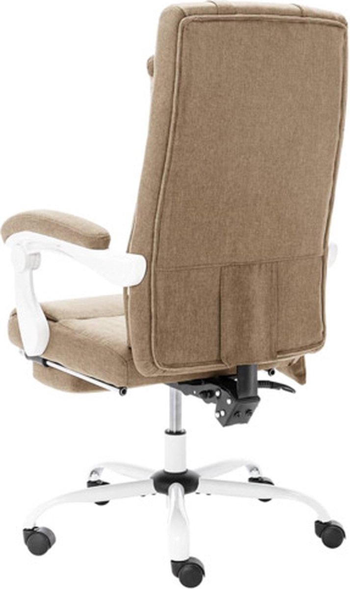 Vidaxl Kantoormassagestoel Stof Taupe