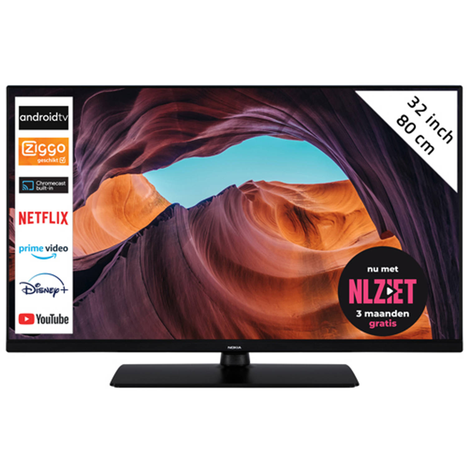 Nokia - Smart Android Tv - 3200a - 32""/80cm - Zwart