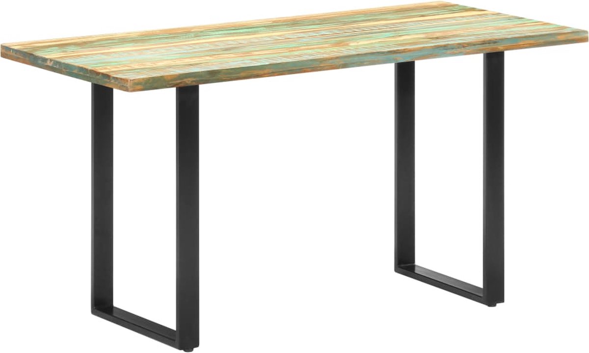 Vidaxl Eettafel 140x70x76 Cm Massief Gerecycled Hout