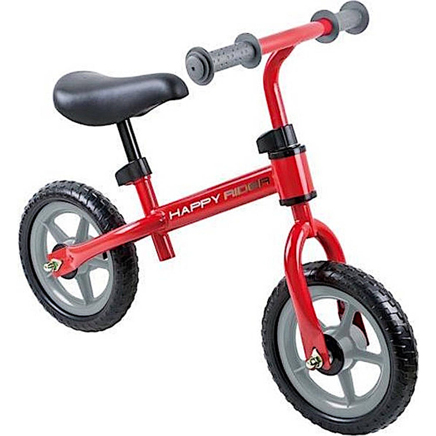 Playfun Loopfiets Happy Rider Loopfiets Met 2 Wielen 12 Inch Junior Vrijloop - Rood