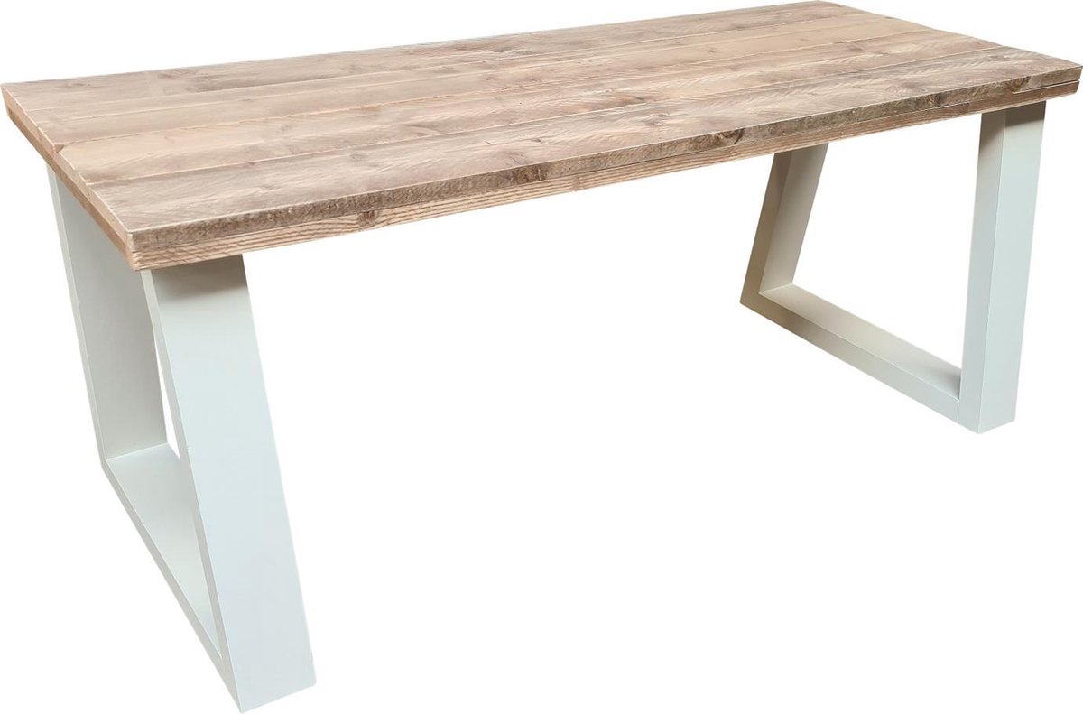 Wood4you Bureau Vancouver Steigerhout 140lx55dx75h Wit