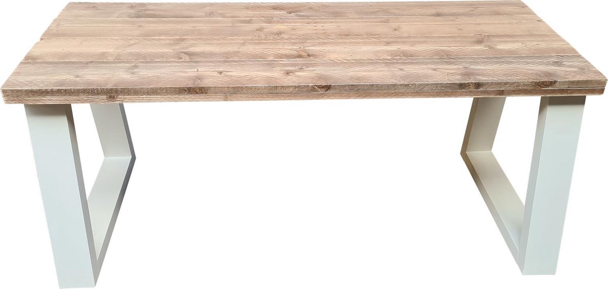 Wood4you Bureau Vancouver Steigerhout 140lx55dx75h Wit