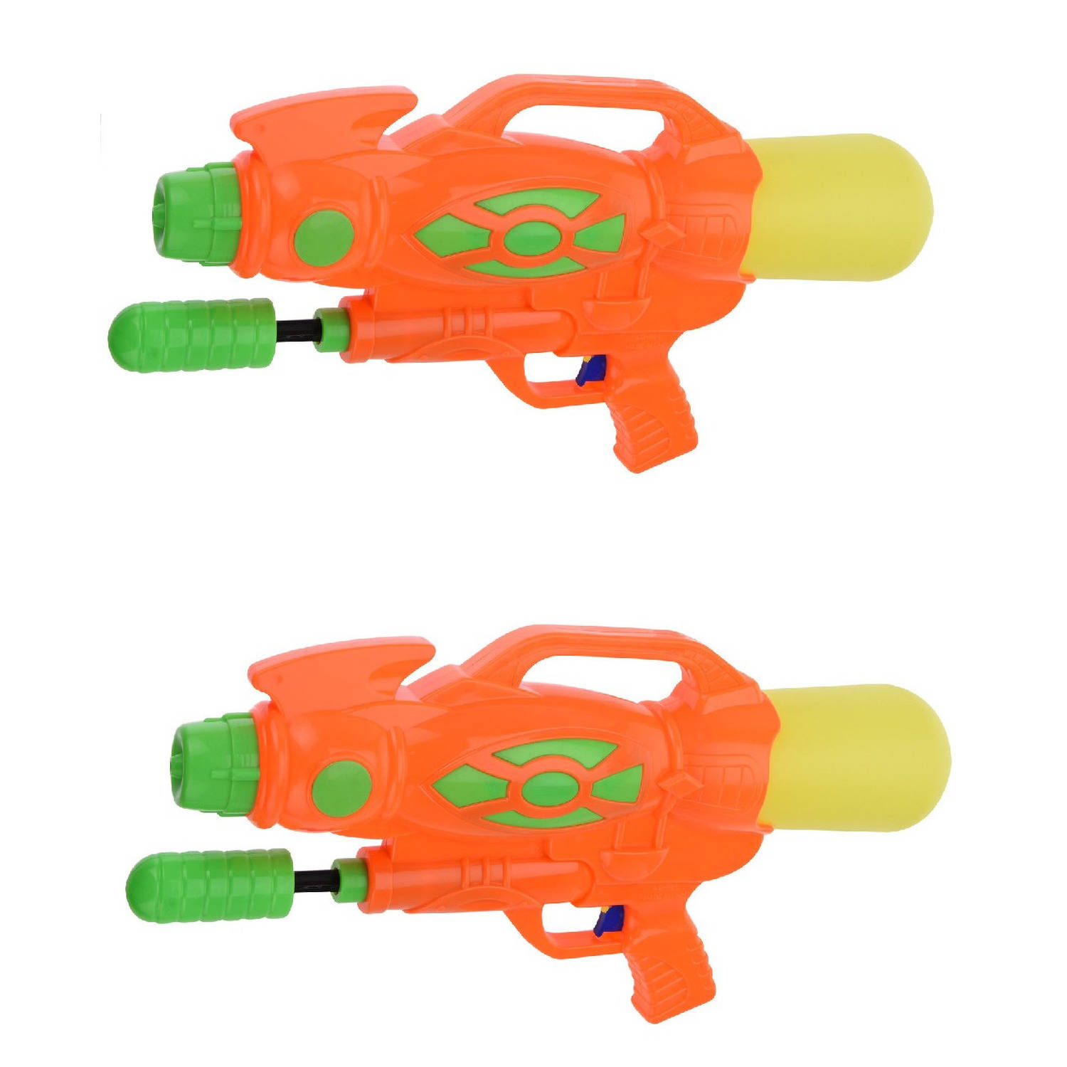 2x Waterpistolen/waterpistool Wit Van 47 Cm Kinderspeelgoed - Waterpistolen